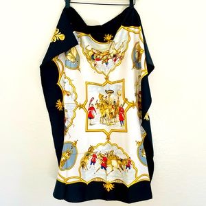 Hermes Les Chevaux des Moghols Scarf Silk Paris Box